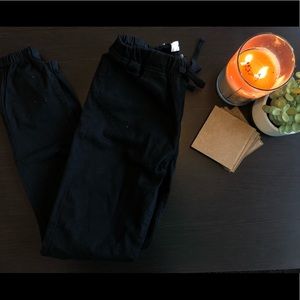 Black Cargo Joggers